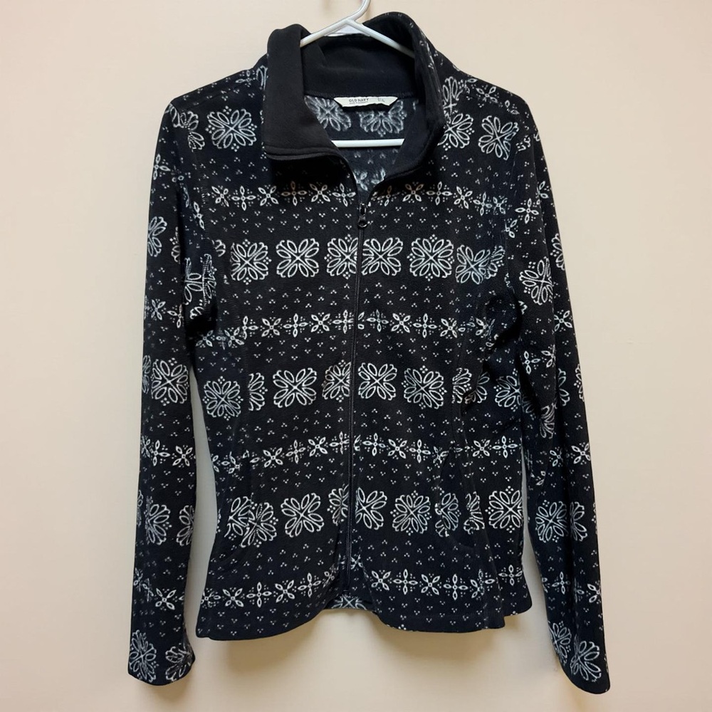 Old Navy Women's Black Fleece Jacket